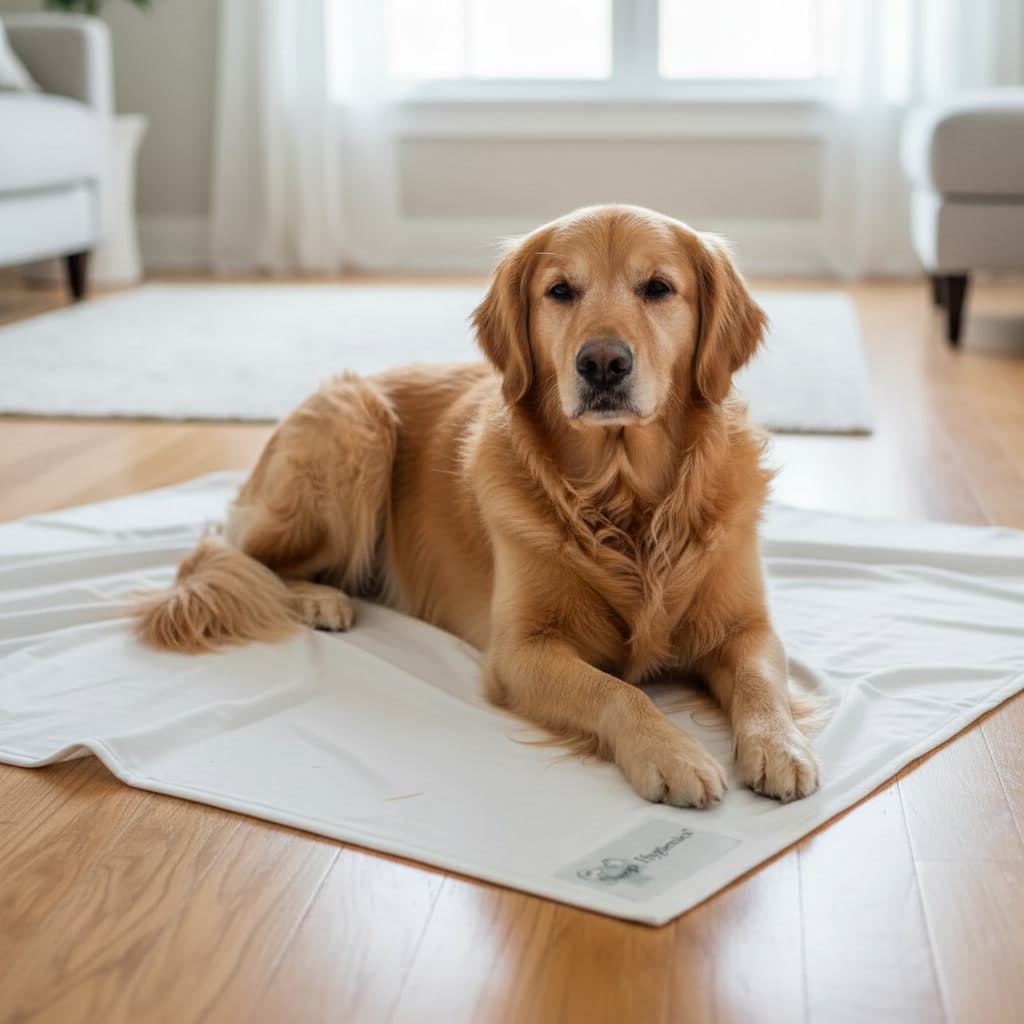 Dog sleeping on the Rx Clinical Pet Blanket